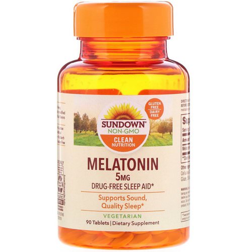 Sundown Naturals, Melatonin, 5 mg, 90 Tablets Review