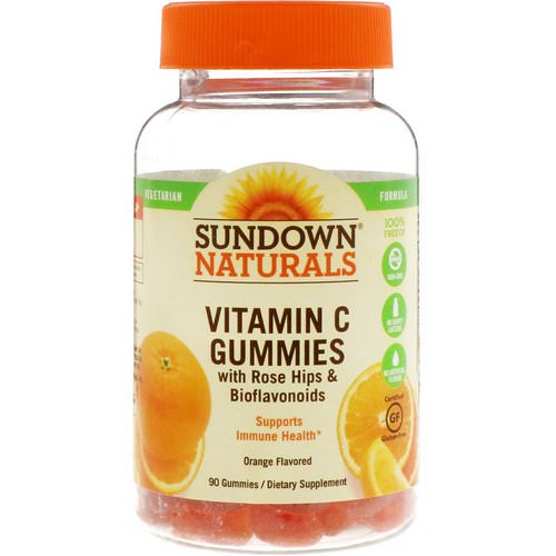 Sundown Naturals, Vitamin C Gummies with Rose Hips & Bioflavonoids, Orange Flavored, 90 Gummies Review