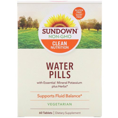 Sundown Naturals, Water Pills, 60 Tablets Review