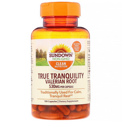 Sundown Naturals, True Tranquility, Valerian Root, 530 mg, 100 Capsules Review