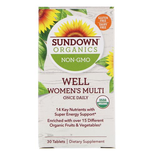 Sundown Organics, Well Women's Multivitamin, Once Daily, 30 Tablets Review