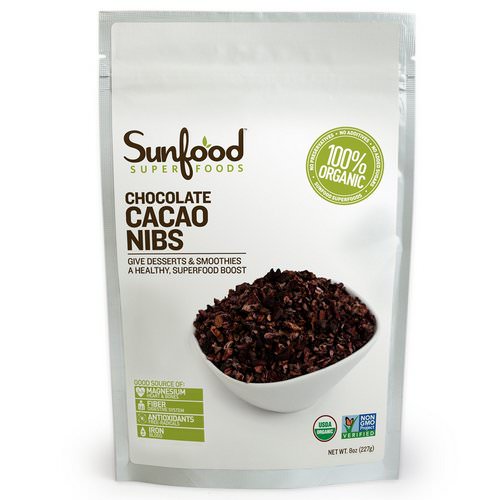 Sunfood, Chocolate Cacao Nibs, 8 oz (227 g) Review