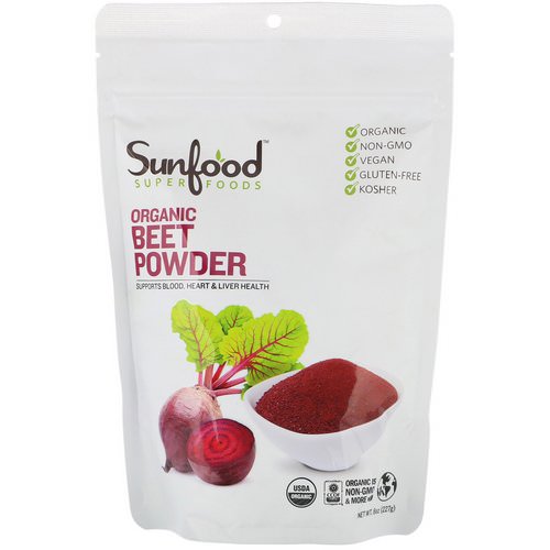 Sunfood, Organic Beet Powder, 8 oz (227 g) Review