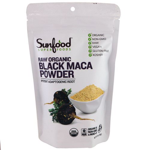 Sunfood, Raw Organic Black Maca Powder, 4 oz (113 g) Review