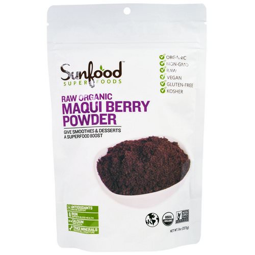 Sunfood, Raw Organic Maqui Berry Powder, 8 oz (227 g) Review