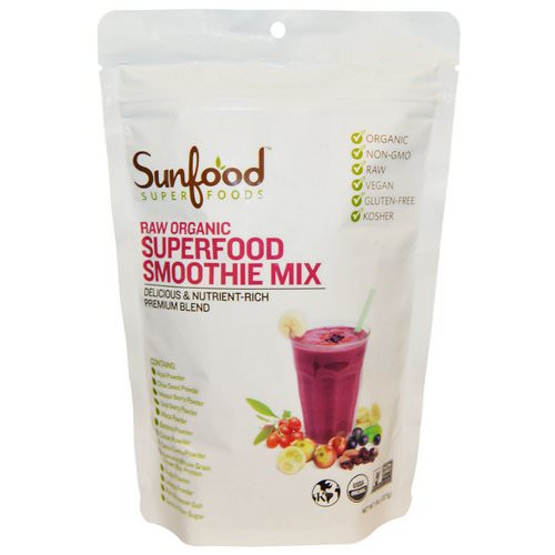Sunfood, Raw Organic Superfood Smoothie Mix, 8 oz (227 g) Review