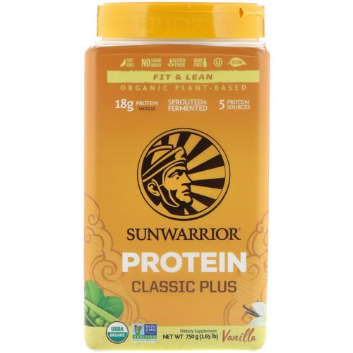 Sunwarrior, Classic Plus Protein, Organic Plant Based, Vanilla, 1.65 lb (750 g) Review
