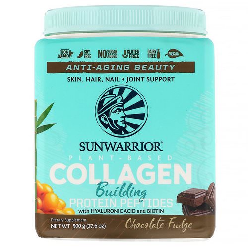 Sunwarrior, Collagen Building Protein Peptides, Chocolate Fudge, 17.6 oz (500 g) Review