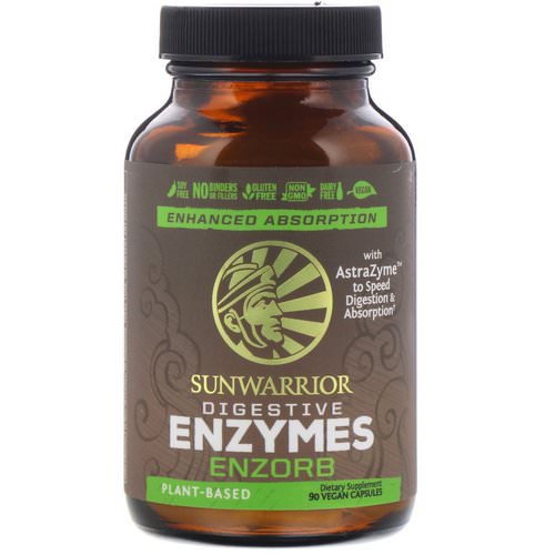 Sunwarrior, Enzorb Digestive Enzymes, 90 Vegan Capsules Review