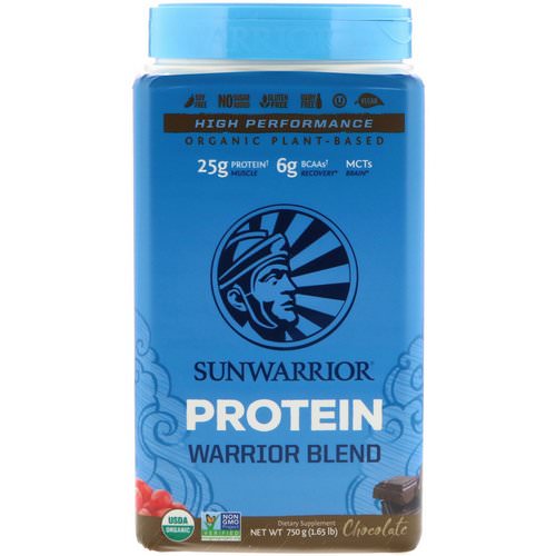 Sunwarrior, Warrior Blend Protein, Organic Plant-Based, Chocolate, 1.65 lb (750 g) Review