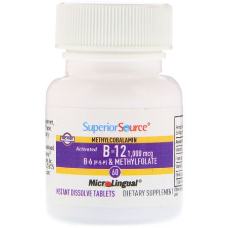 Superior Source, Vitamin B Formulas, B12