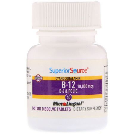 Superior Source, Vitamin B Formulas, B12