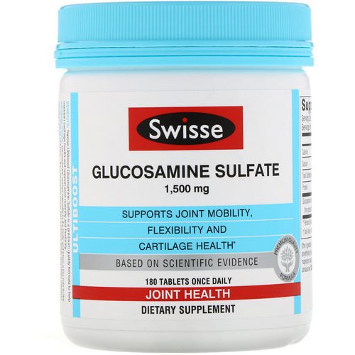 Swisse, Ultiboost, Glucosamine Sulfate, 1,500 mg, 180 Tablets Review