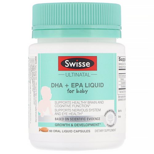 Swisse, Ultinatal, DHA + EPA Liquid For Baby, 60 Oral Liquid Capsules Review