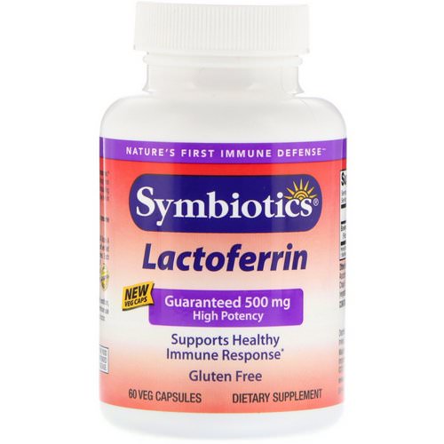 Symbiotics, Lactoferrin, 500 mg, 60 Veg Capsules Review