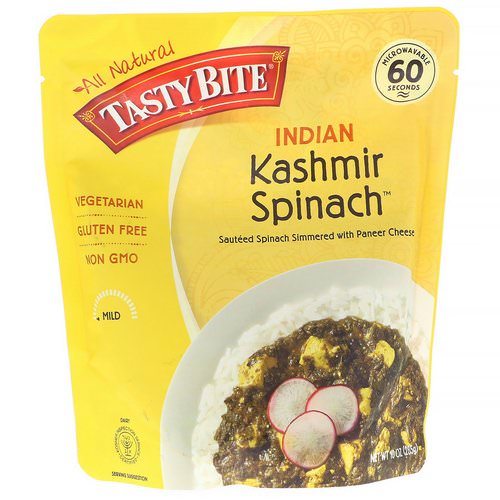 Tasty Bite, Indian, Kashmir Spinach, Mild, 10 oz (285 g) Review