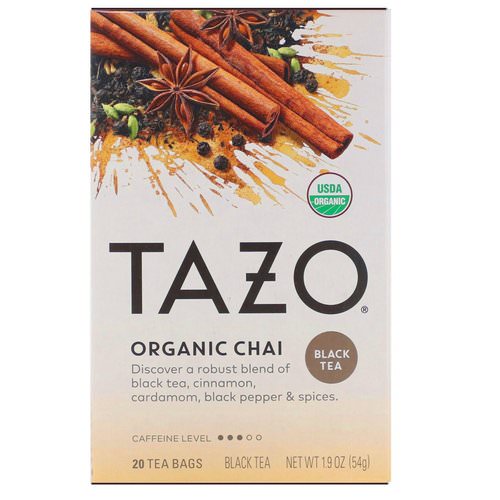 Tazo Teas, Organic Chai, Black Tea, 20 Tea Bags, 1.9 oz (54 g) Review