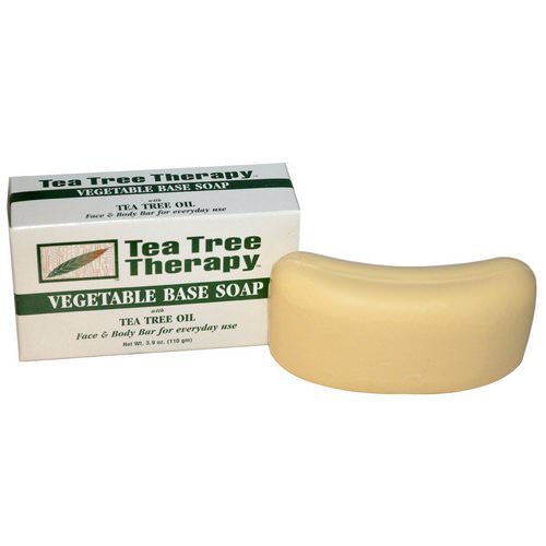 Tea Tree Therapy, Vegetable Base Soap, with Tea Tree Oil, Bar, 3.9 oz (110 g) Review