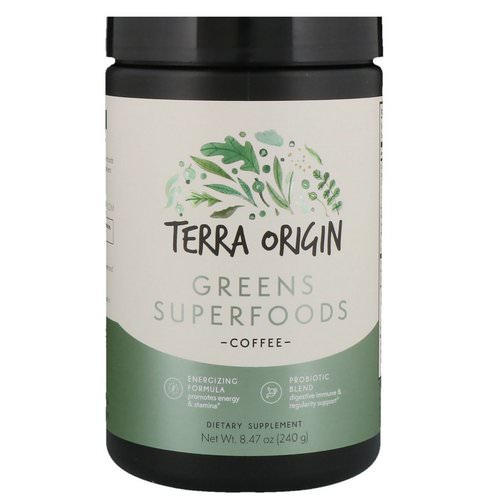 Terra Origin, Greens Superfoods, Coffee, 8.47 oz (240 g) Review