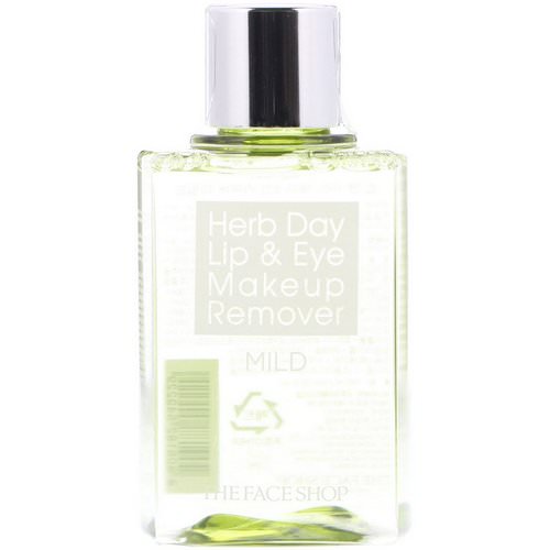 The Face Shop, Herb Day Lip & Eye Makeup Remover, Mild, 4.4 fl oz (130 ml) Review