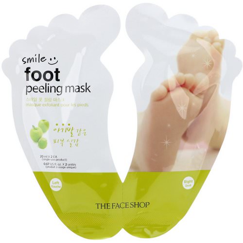 The Face Shop, Smile Foot Peeling Mask, 1 Pair, 0.67 fl oz (20 ml) Each Review