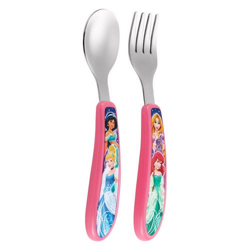 The First Years, Fork and Spoon Set featuring Disney Princess, 9 + Months, 2 Piece Set Review