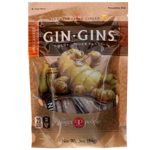 The Ginger People, Gin Gins, Chewy Ginger Candy, Hot Coffee, 3 oz (84 g) Review