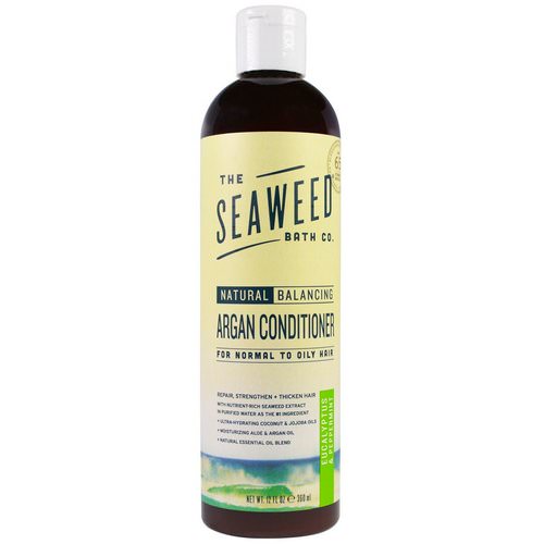 The Seaweed Bath Co, Natural Balancing Argan Conditioner, Eucalyptus & Peppermint, 12 fl oz (360 ml) Review