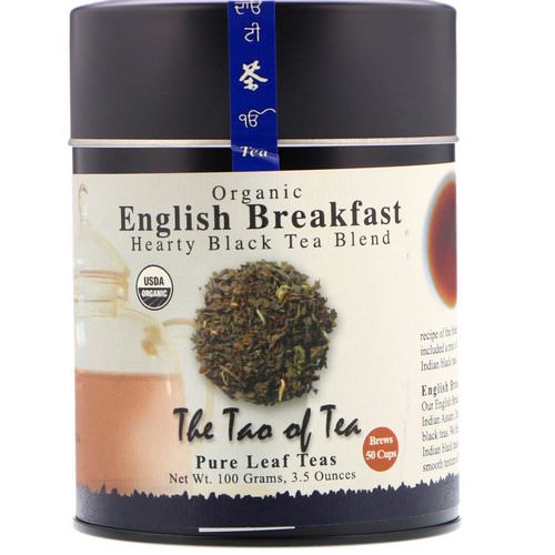 The Tao of Tea, Organic Hearty Black Tea Blend, English Breakfast, 3.5 oz (100 g) Review
