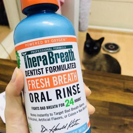 TheraBreath, Fresh Breath Oral Rinse, Invigorating Icy Mint Flavor, 16 fl oz (473 ml) Review