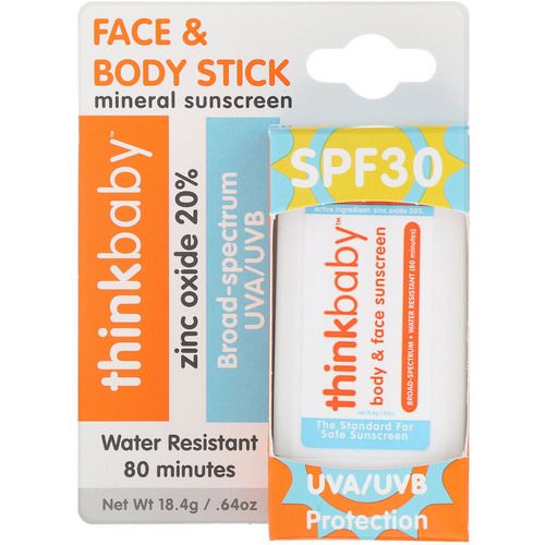 Think, Thinkbaby, Sunscreen Stick, SPF 30, 0.64 oz (18.4 g) Review