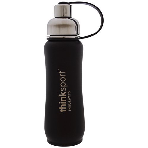 Think, Thinksport, Insulated Sports Bottle, Black, 17 oz (500 ml) Review
