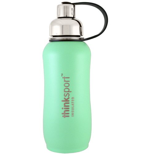 Think, Thinksport, Insulated Sports Bottle, Mint Green, 25 oz (750 ml) Review