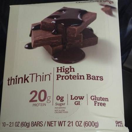 High Protein Bars, Chocolate Fudge