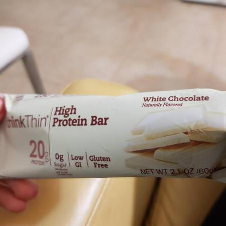 High Protein Bars, White Chocolate