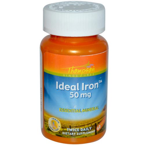 Thompson, Ideal Iron, 50 mg, 60 Tablets Review