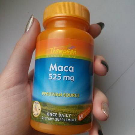 Thompson, Maca, 525 mg, 60 Vegetarian Capsules Review