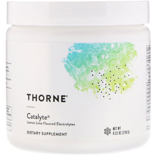 Thorne Research, Catalyte, Lemon Lime Flavored Electrolytes, 9.52 oz (270 g) Review