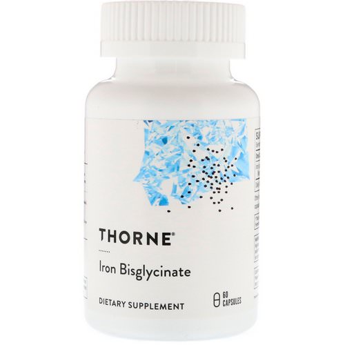 Thorne Research, Iron Bisglycinate, 60 Capsules Review