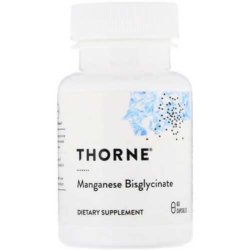 Thorne Research, Manganese Bisglycinate, 60 Capsules Review