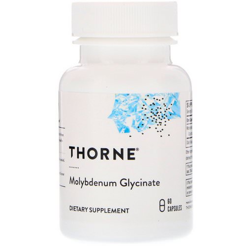 Thorne Research, Molybdenum Glycinate, 60 Capsules Review