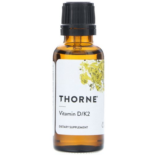 Thorne Research, Vitamin D/K2, 1 fl oz (30 ml) Review