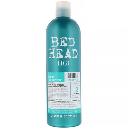 TIGI, Bed Head, Urban Anti+dotes, Recovery, Damage Level 2 Shampoo, 25.36 fl oz (750 ml) Review