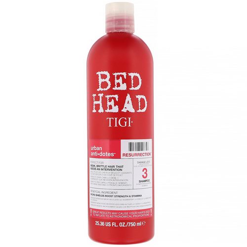 TIGI, Bed Head, Urban Anti+dotes, Resurrection, Damage Level 3 Shampoo, 25.36 fl oz (750 ml) Review