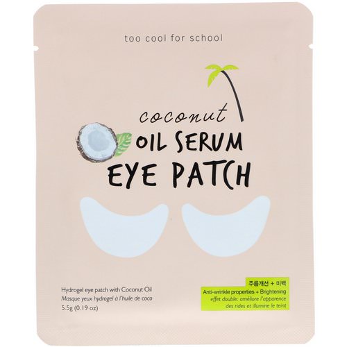 Too Cool for School, Coconut Oil Serum Eye Patch, 0.19 oz (5.5 g) Review