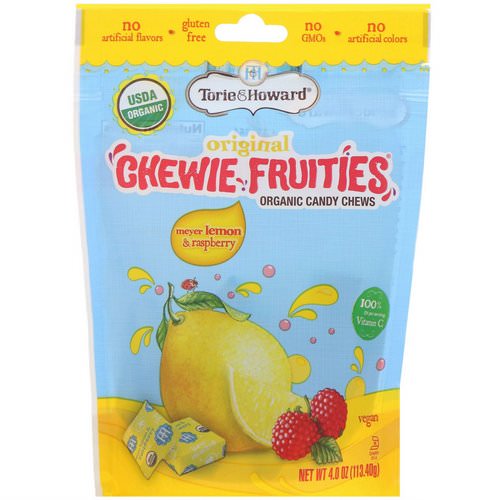 Torie & Howard, Organic Candy Chews, Original Chewie Fruities, Meyer Lemon & Raspberry, 4 oz (113.40 g) Review