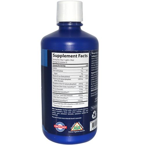 Trace Minerals Research, Fast-Absorbing Liquid, Cal/Mag/Zinc, Strawberry, 32 fl oz (946 ml) Review