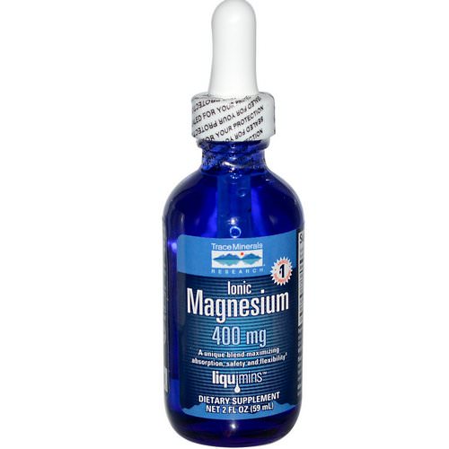 Trace Minerals Research, Ionic Magnesium, 400 mg, 2 fl oz (59 ml) Review