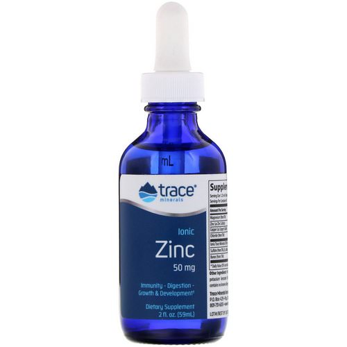 Trace Minerals Research, Ionic Zinc, 50 mg, 2 fl oz (59 ml) Review