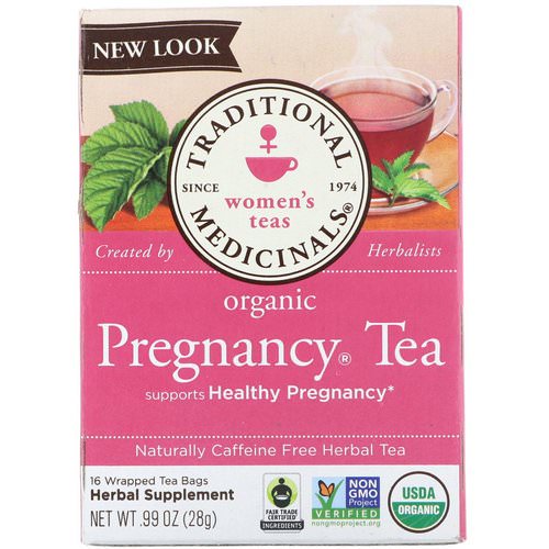 Traditional Medicinals, Women's Tea, Organic Pregnancy Tea, Caffeine Free, 16 Wrapped Tea Bags, .99 oz (28 g) Review